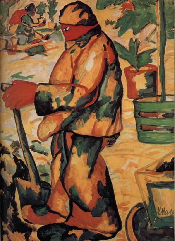 Kasimir Malevich Gardener oil painting image